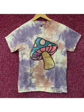 Junk Food Clothing Mushroom Graphic Tie Dye T-Shirt XS